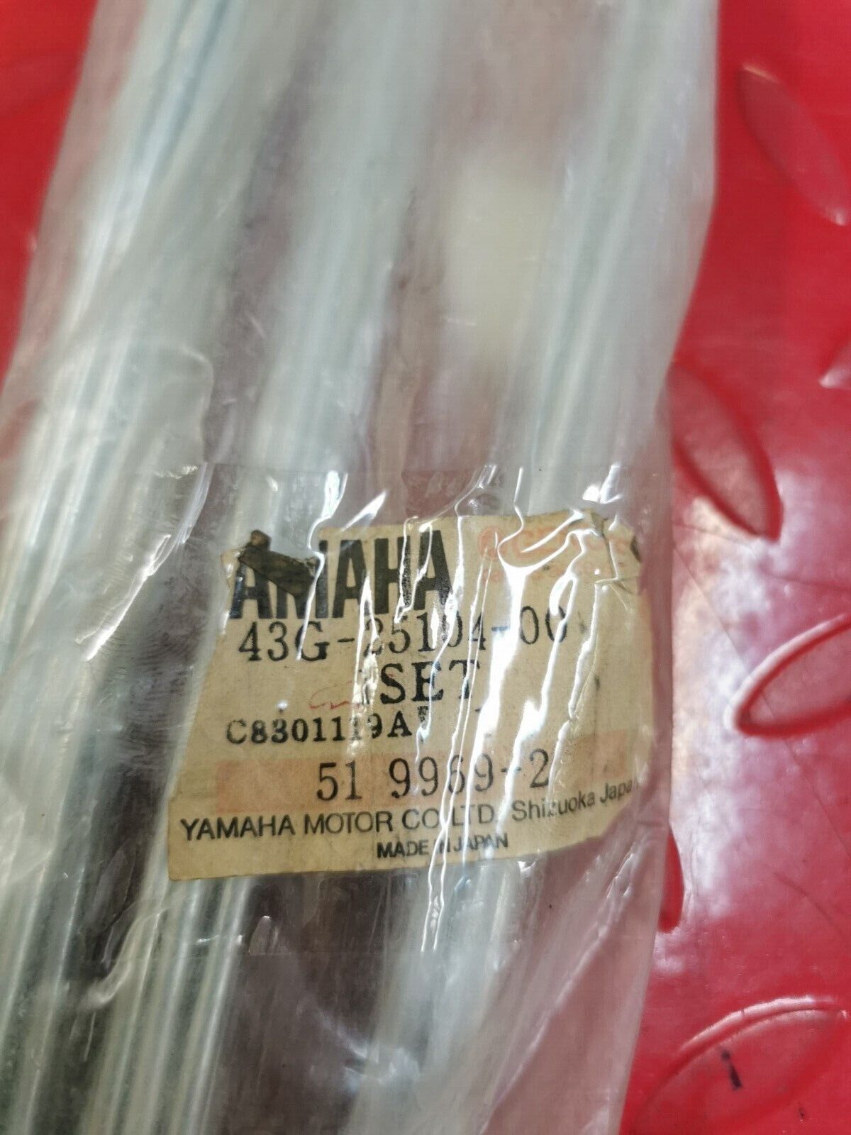 NOS Yamaha IT200 SPOKE SET FRONT INCOMPLETE 43G-25104-00-00 Y22