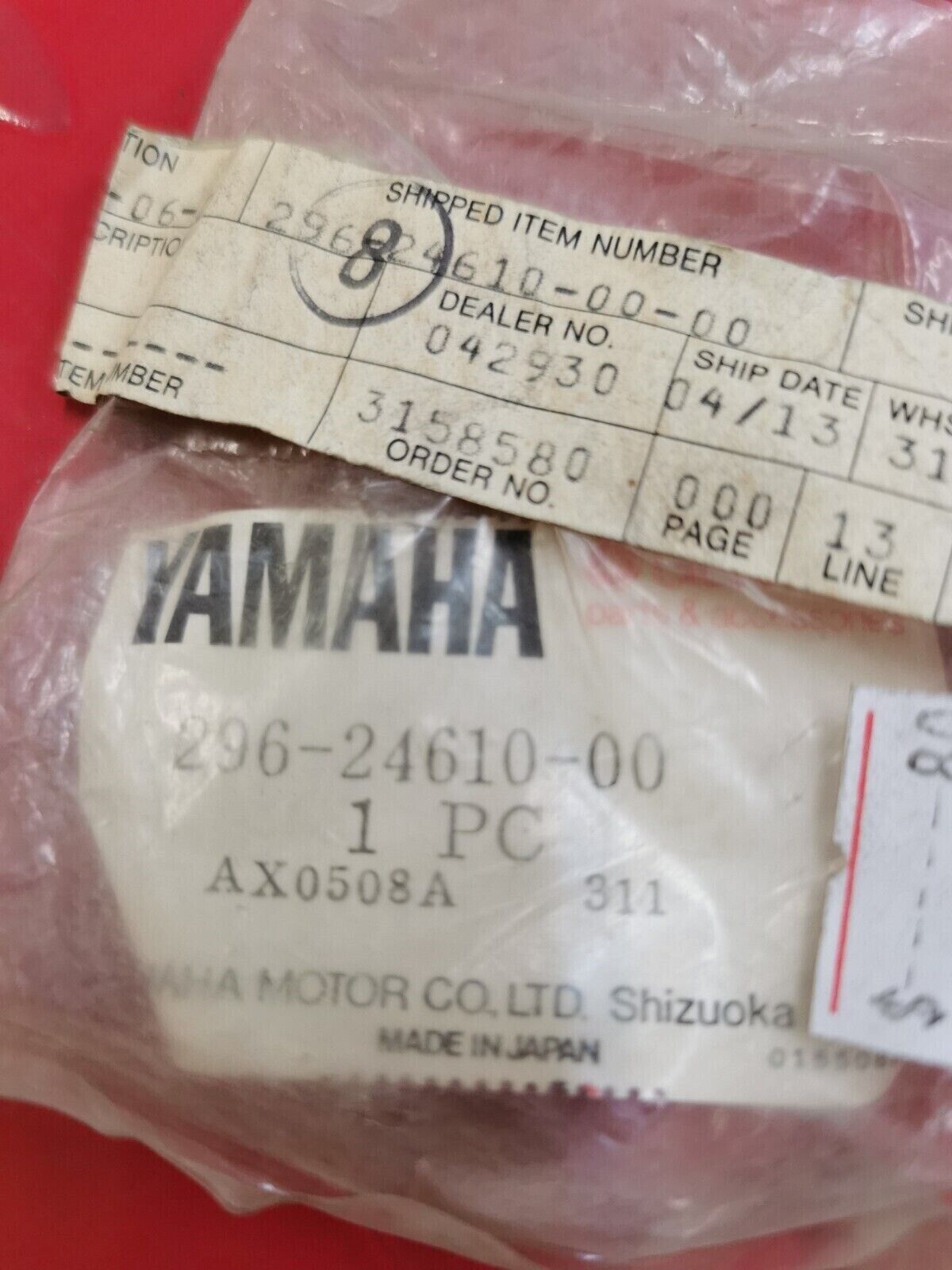 NOS Yamaha QT50 RIVA 50 CAP ASSY 296-24610-00-00 Y25