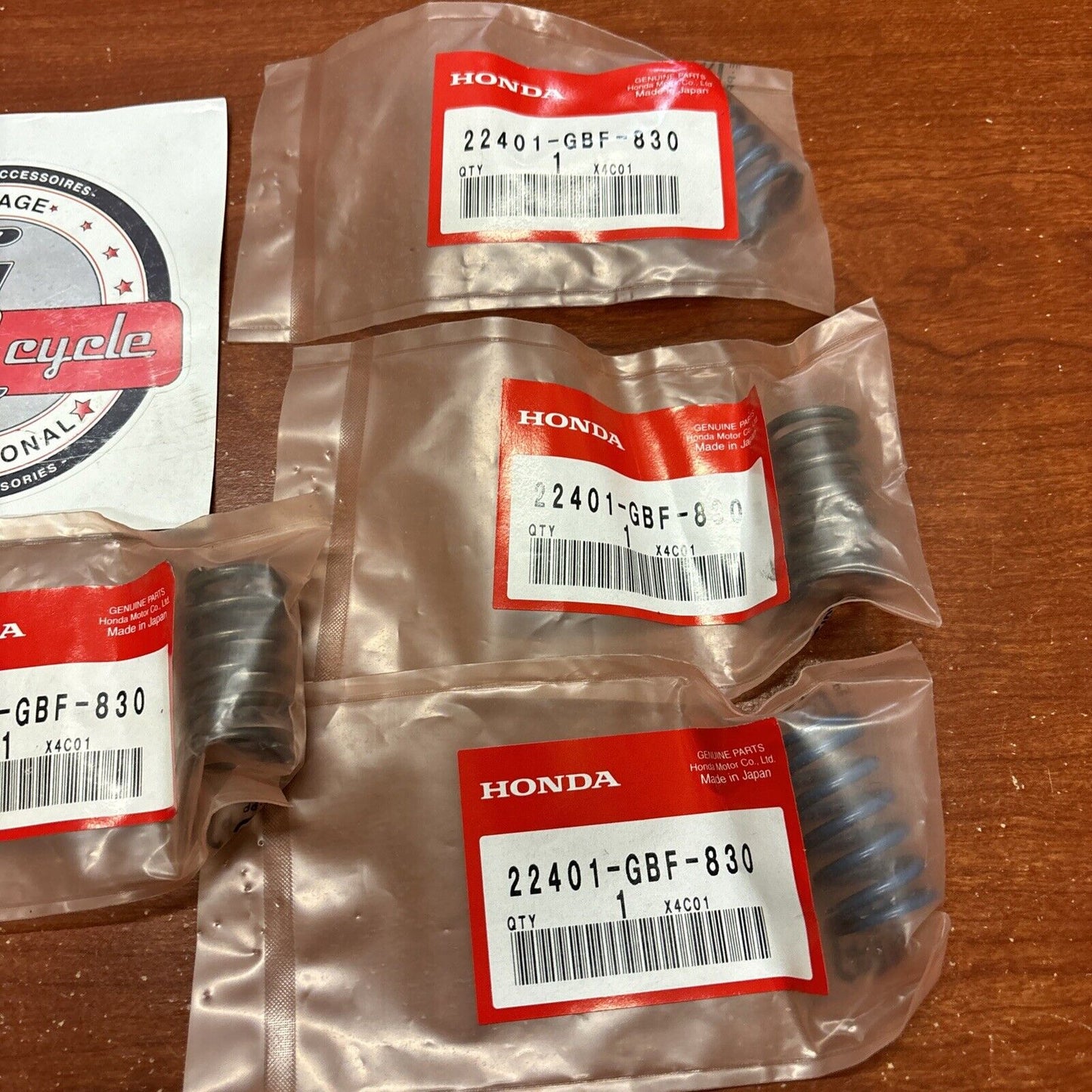 NOS Honda CR80R CR85R CLUTCH SPRING QTY.4 22401-GBF-830 H167