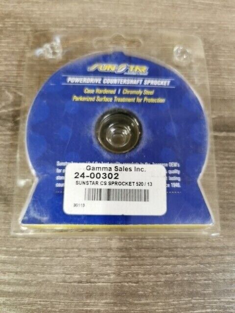 NOS SUNSTAR KAWASAKI LT250E Front Countershaft Sprocket 13T 33213 J57