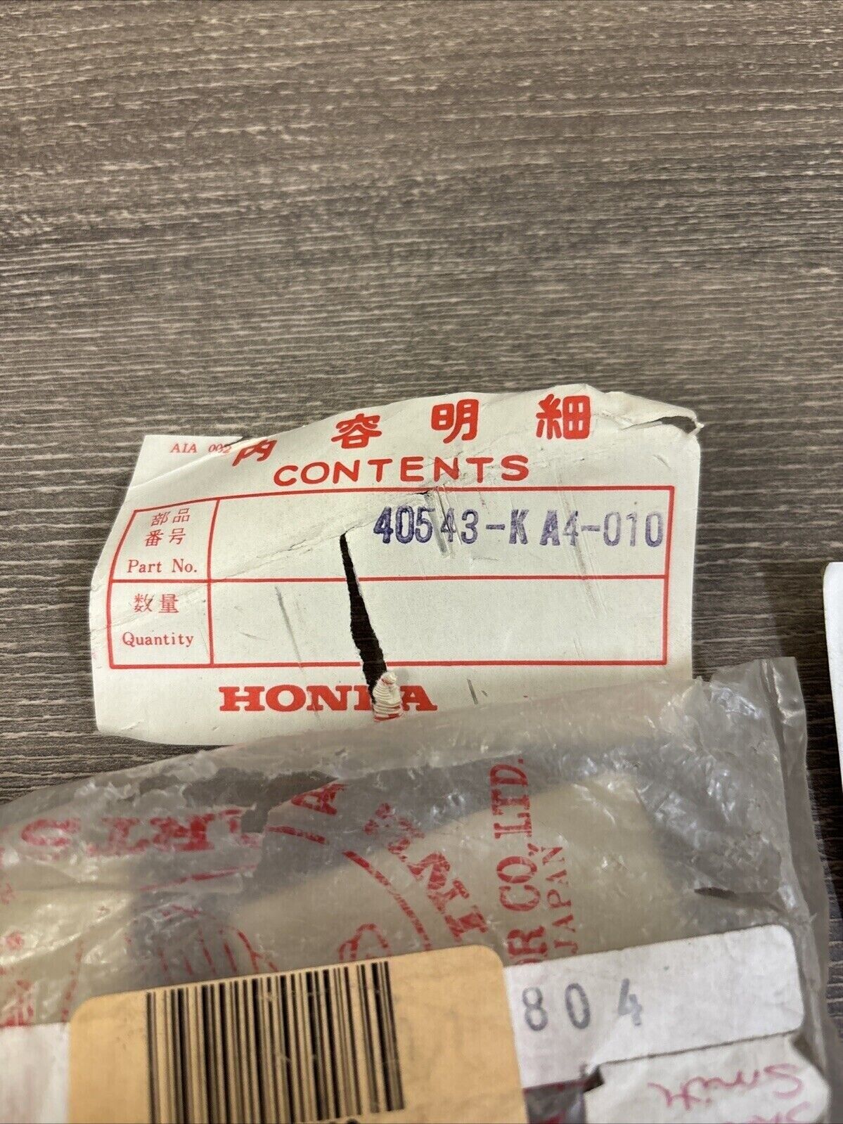 NOS Honda 1981 CR250 R CR450 R CHAIN ADJUSTER 40543-KA4-010 H127