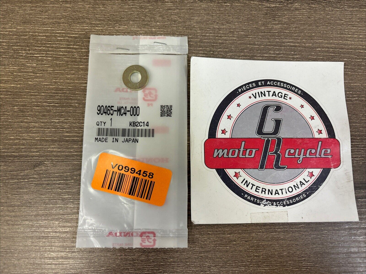 NOS Honda CB250F CBR250 CR125R CR250R CR500R CR80R WASHER 8MM 90465-MC4-000 H128
