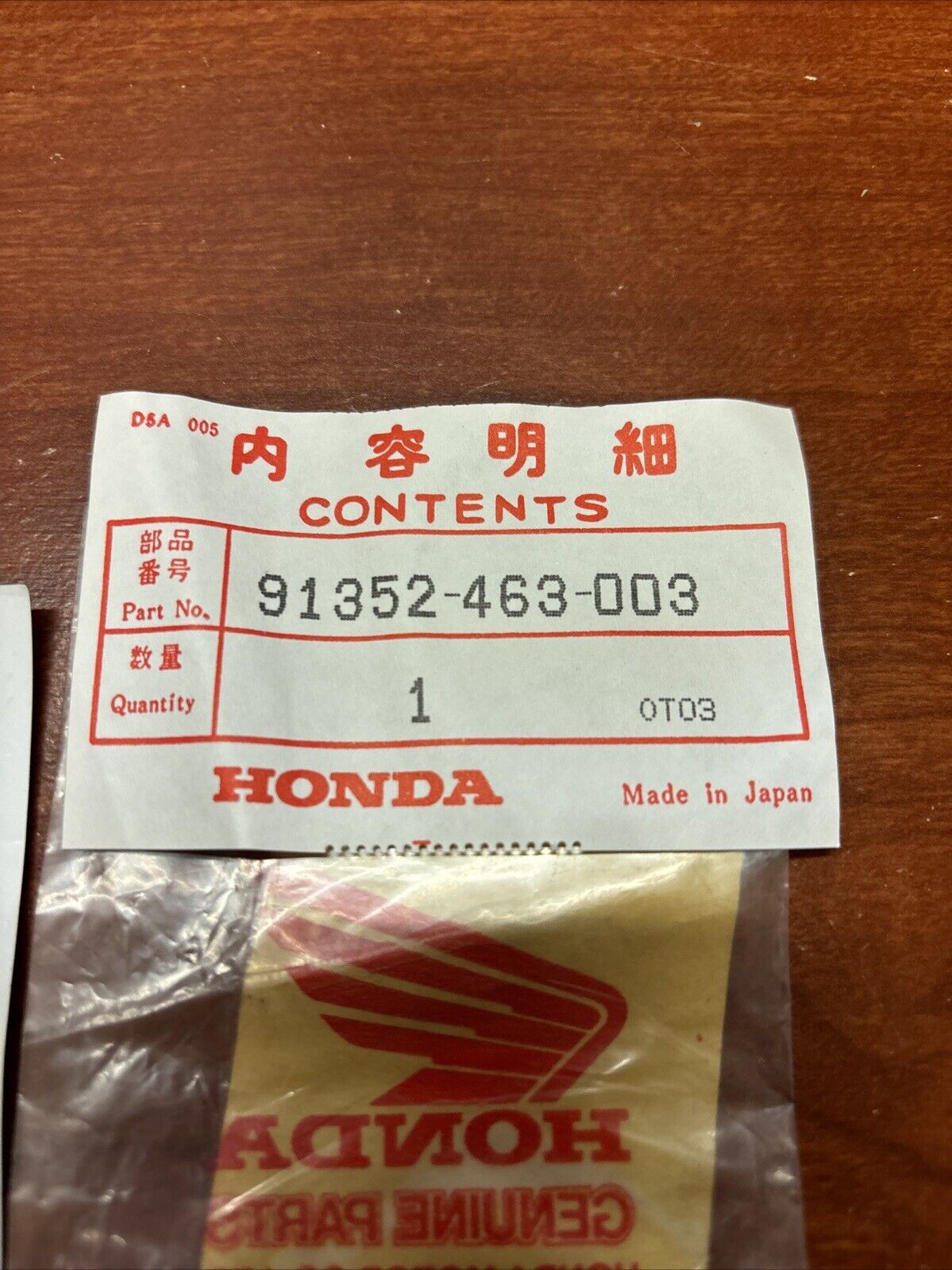 NOS Honda CB1000C CB900C GL1100 A D GL1100I O-RING 47X2.5 91352-463-003 H156