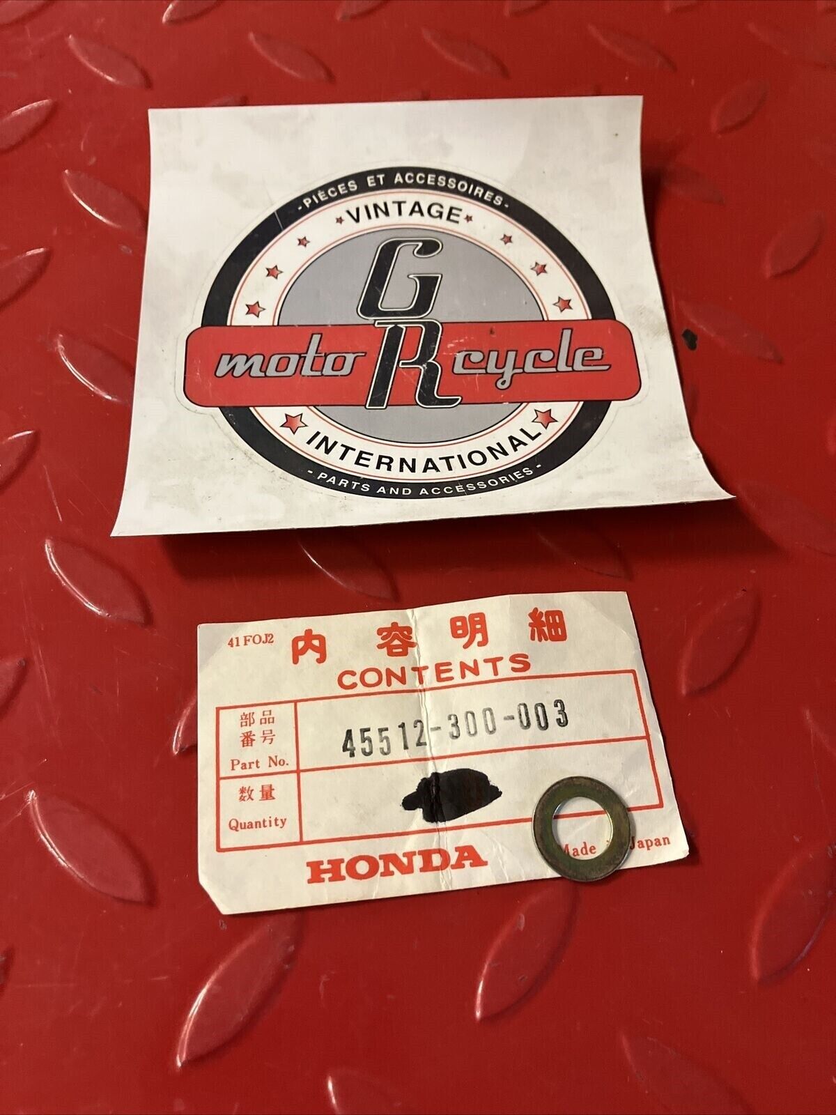 NOS HONDA CB750 CB350 CB360 CB450 CB500 WASHER (10.5MM) 45512-300-003 H24