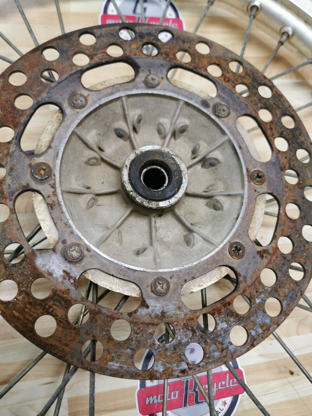 Kawasaki KDX200 1986 front wheel hub rim spoke 
