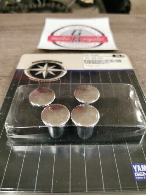 NOS YAMAHA CHROME PULLEY NUT  QTY4 CV STR-4WM26-08-17 Y104