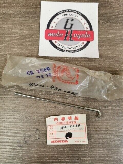 NOS HONDA CR250R 1978 Wheel Spoke 42611-430-006 SUB 42605-430-000 H79
