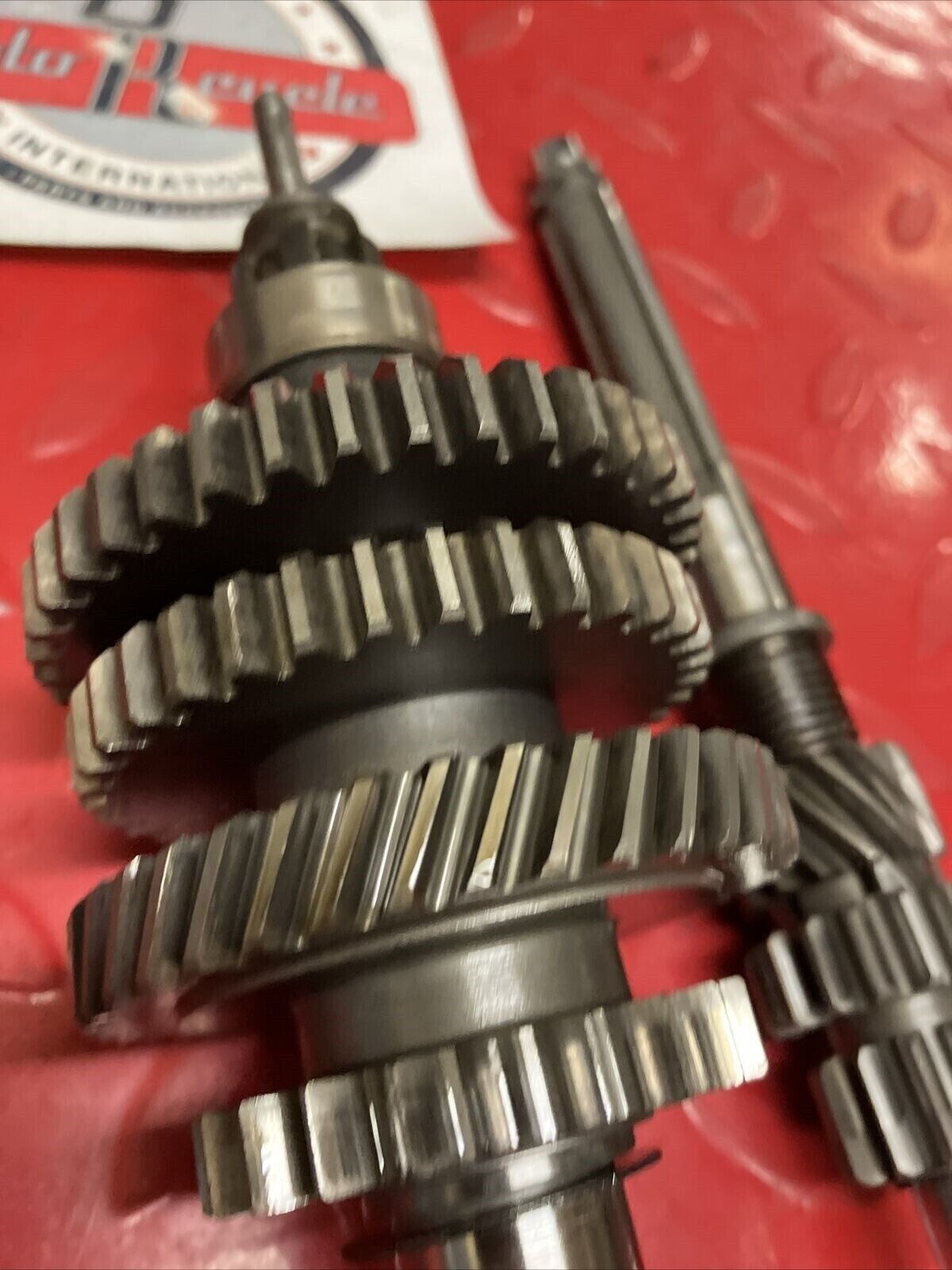 Yamaha LB50 1975 1F1 Chappy 50 transmission assembly mainshaft countershaft gear