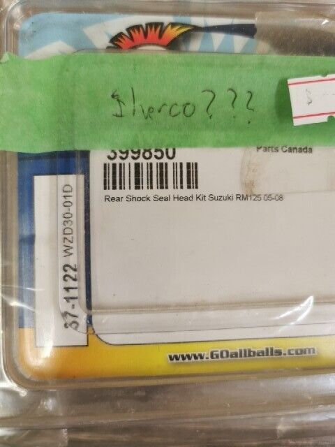 NOS ALL BALLS SC-R 125 RM125 REAR SHOCK SEAL HEAD KIT Sherco 37-1122 J53