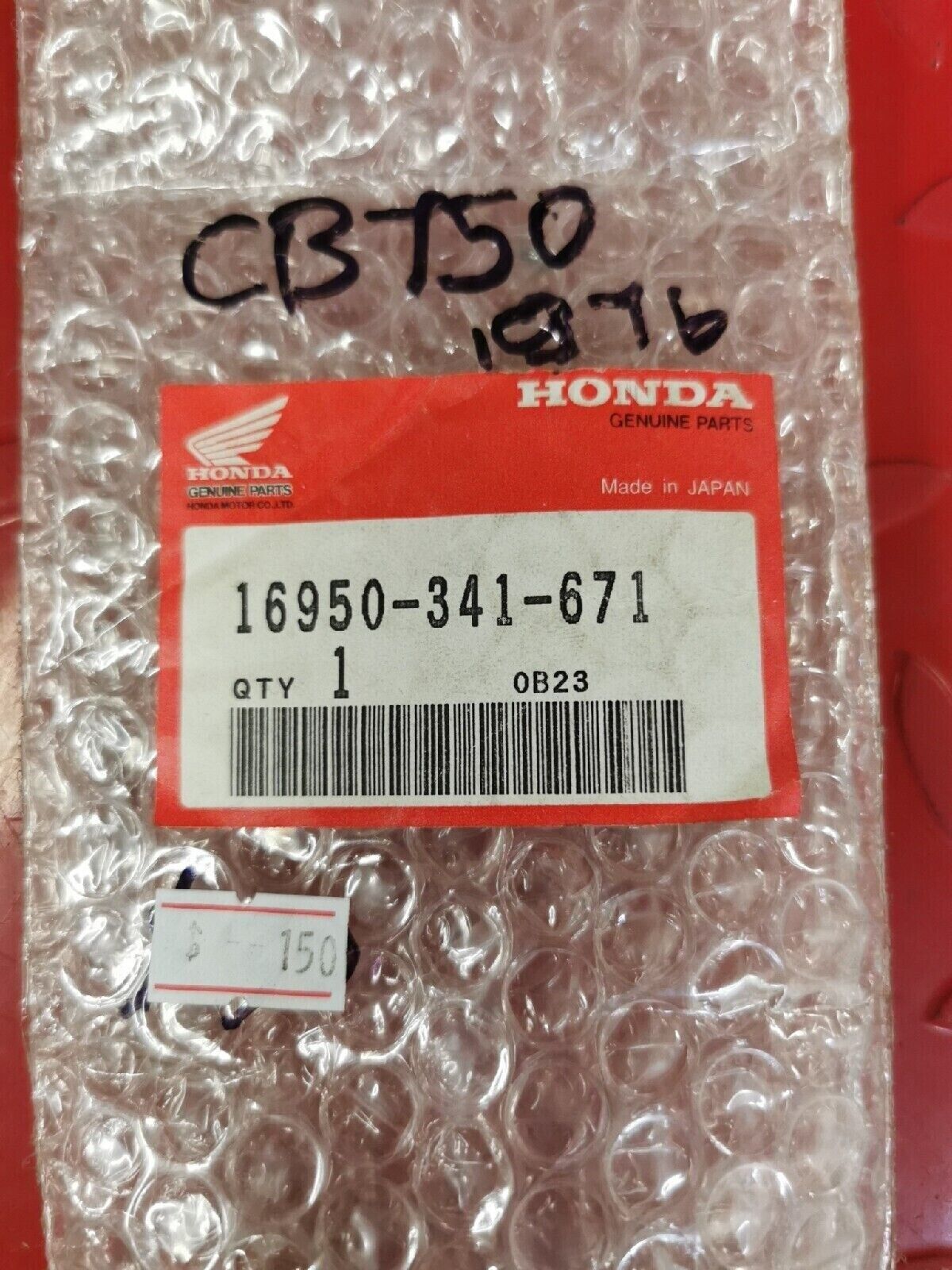 NEW NOS HONDA CB750 1976  PETCOCK 16950-341-671 H38