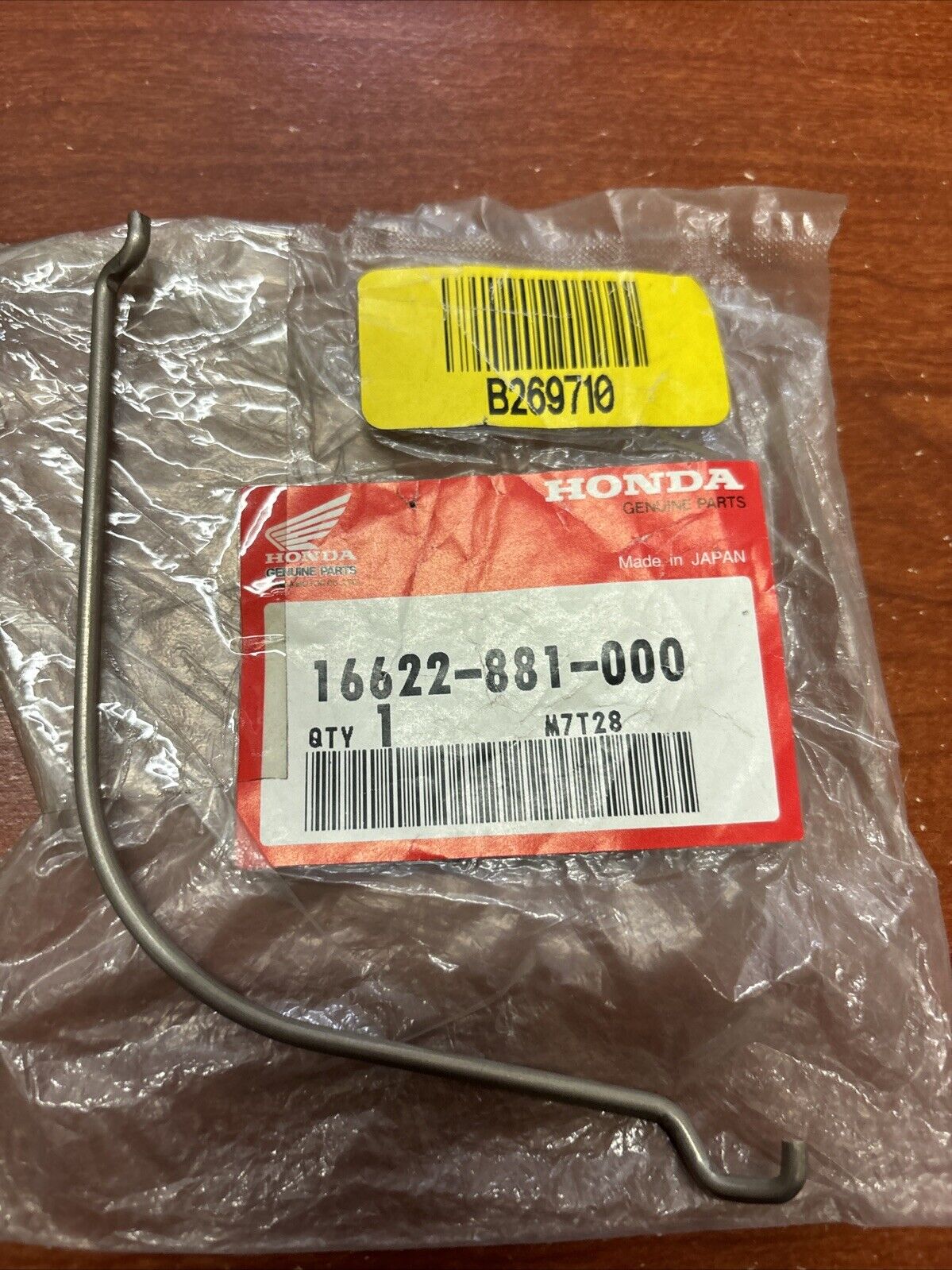 NOS Honda 7.5HP 8HP 10HP 75HP 100HP CHOKE ROD 16622-881-000 H155