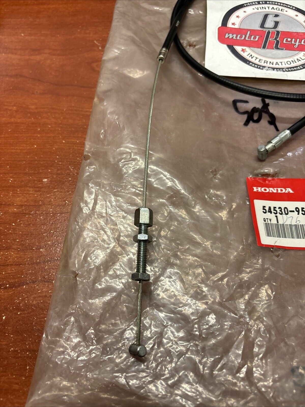 NOS Honda HR17 ROTO-STOP CABLE 54530-959-660 H160