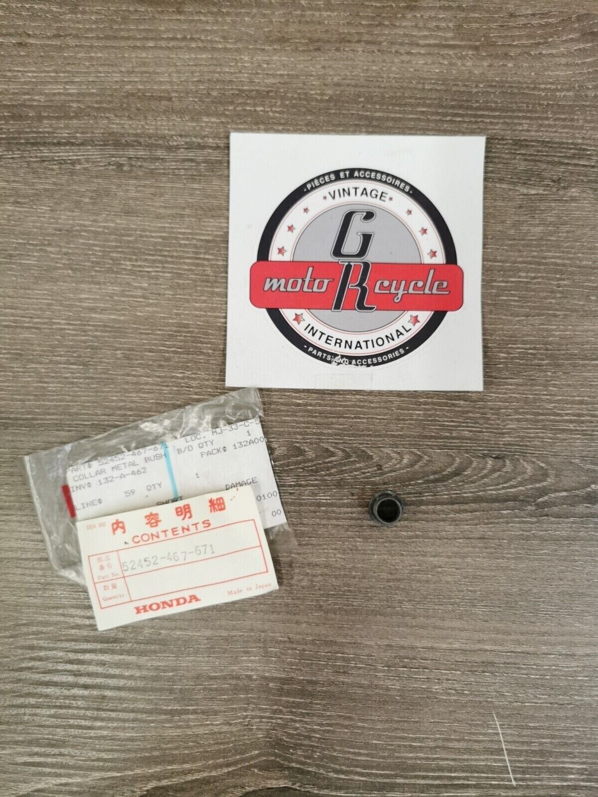 NOS HONDA CR125R CR250R 1980 COLLAR METAL BUSH SHOWA 52452-467-671  H48