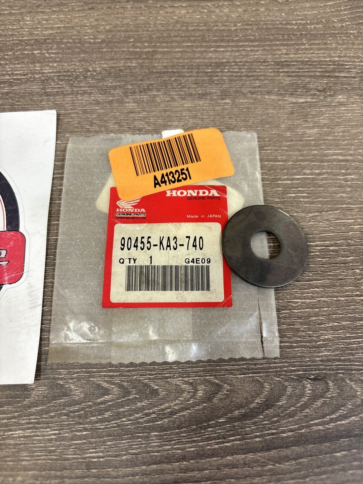 NOS Honda 1984 1985 CR125R WASHER 12X32 90455-KA3-740 H131
