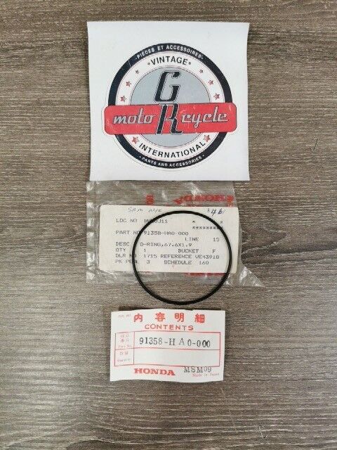 NOS HONDA ATC250ES CBR600F CBR500F O-RING 91358-HA0-000 H113