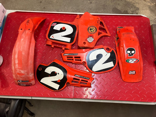 Honda CR80R 1984 rear fender left right front number plate side cover shroud