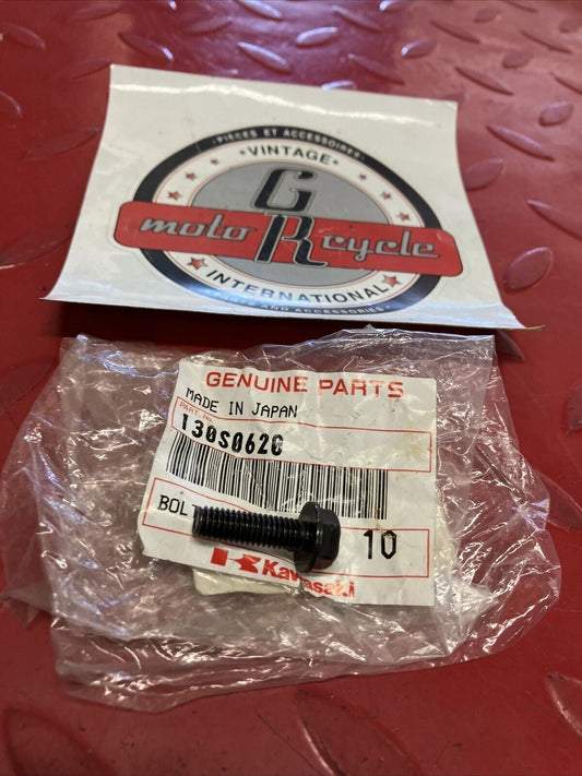 NOS KAWASAKI BOLT FLANGED 6X20 130S0620 K12