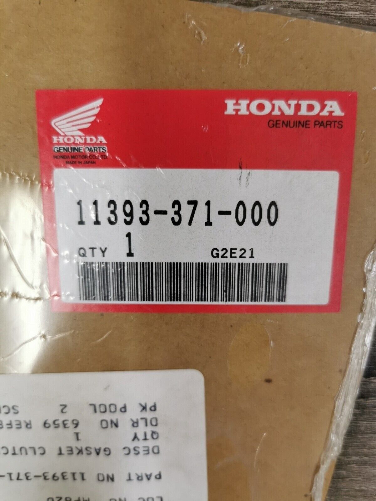 NOS HONDA GL1000 1976 - 1979  GASKET CLUTCH COVER  11393-371-000 H61