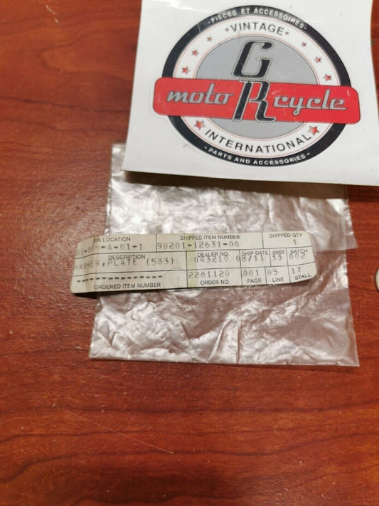 NOS Yamaha XC180 YZ80 PLATE WASHER 90201-12631-00 Y72