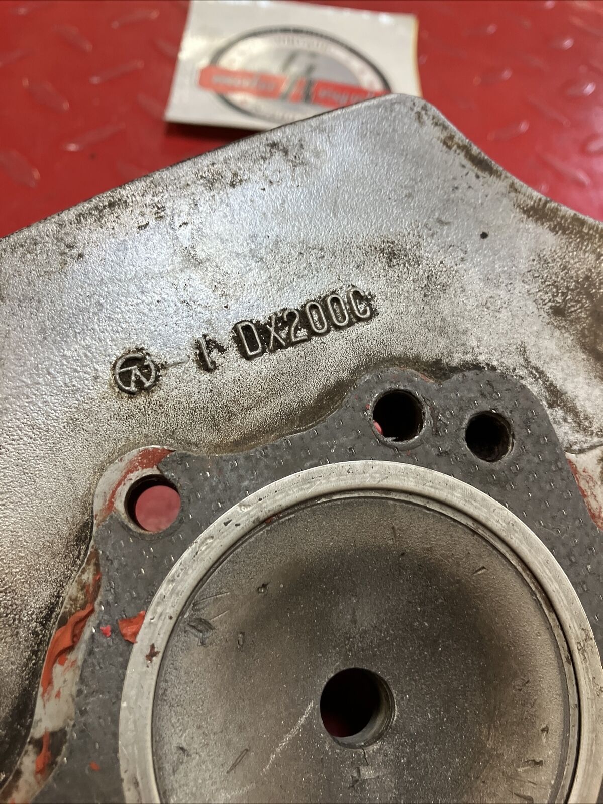 Kawasaki KDX200 1987 cylinder head jug barrel cover 1986