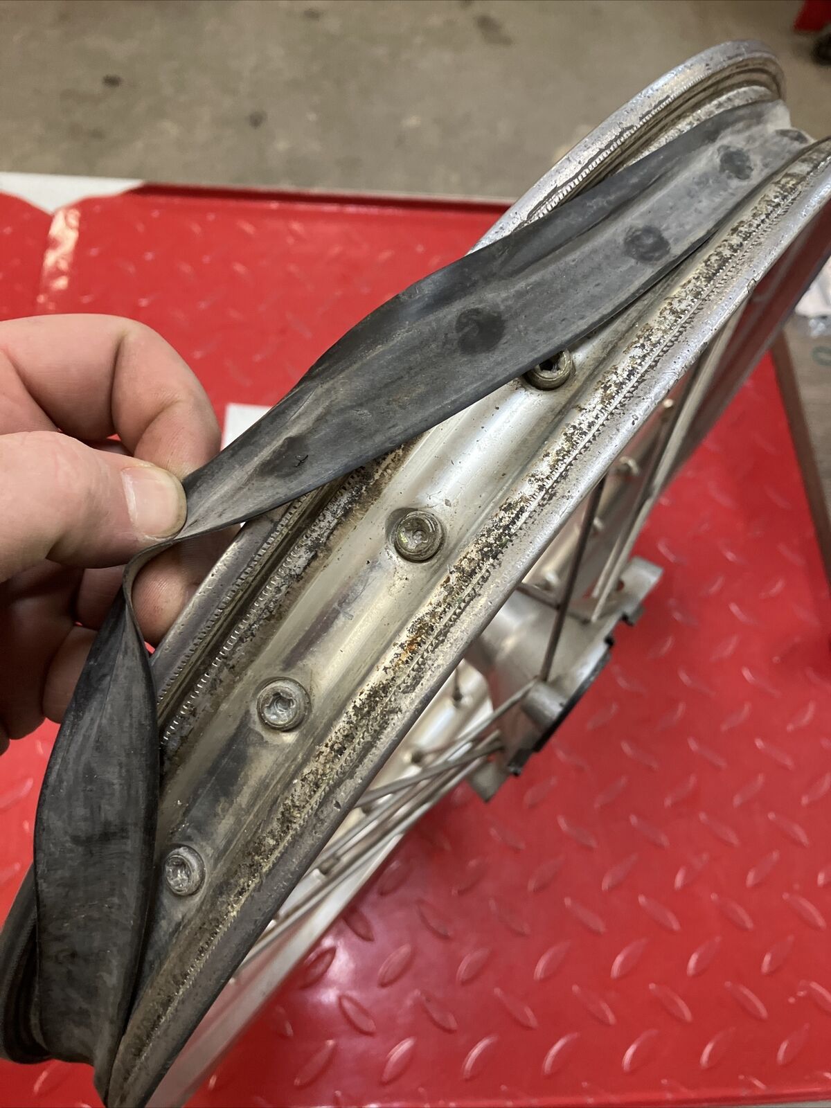 Honda CR80R 1990 front wheel hub rim 1986 1987 1988 1989 1991