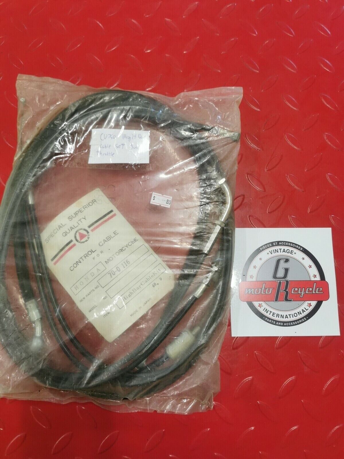 NOS Honda CB750 High Bar Cable Set Dual Throttle 70-0 116 H1