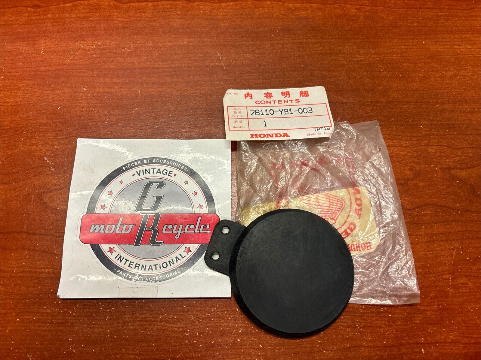NOS Honda WT20 WT30 CHECK VALVE 78110-YB1-003 H162