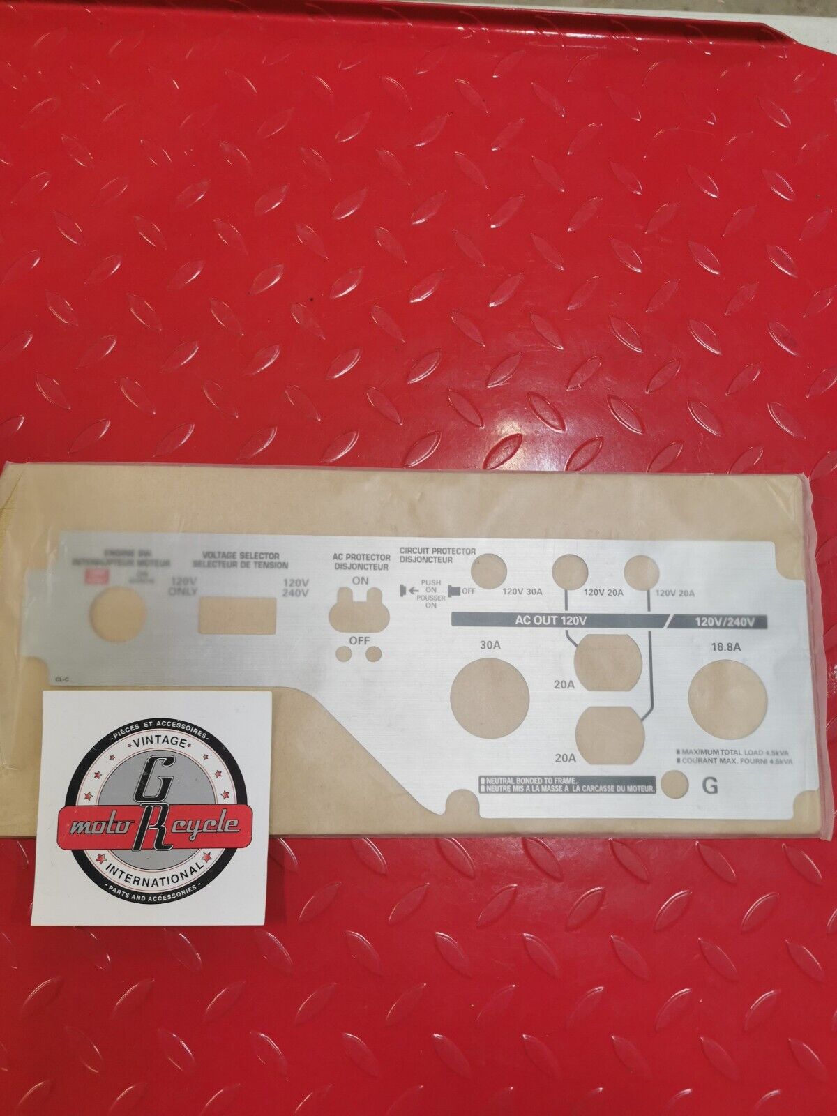 NOS Honda  EG6500CL EG6500CT generator control panel 32366-Z31-C40 H13
