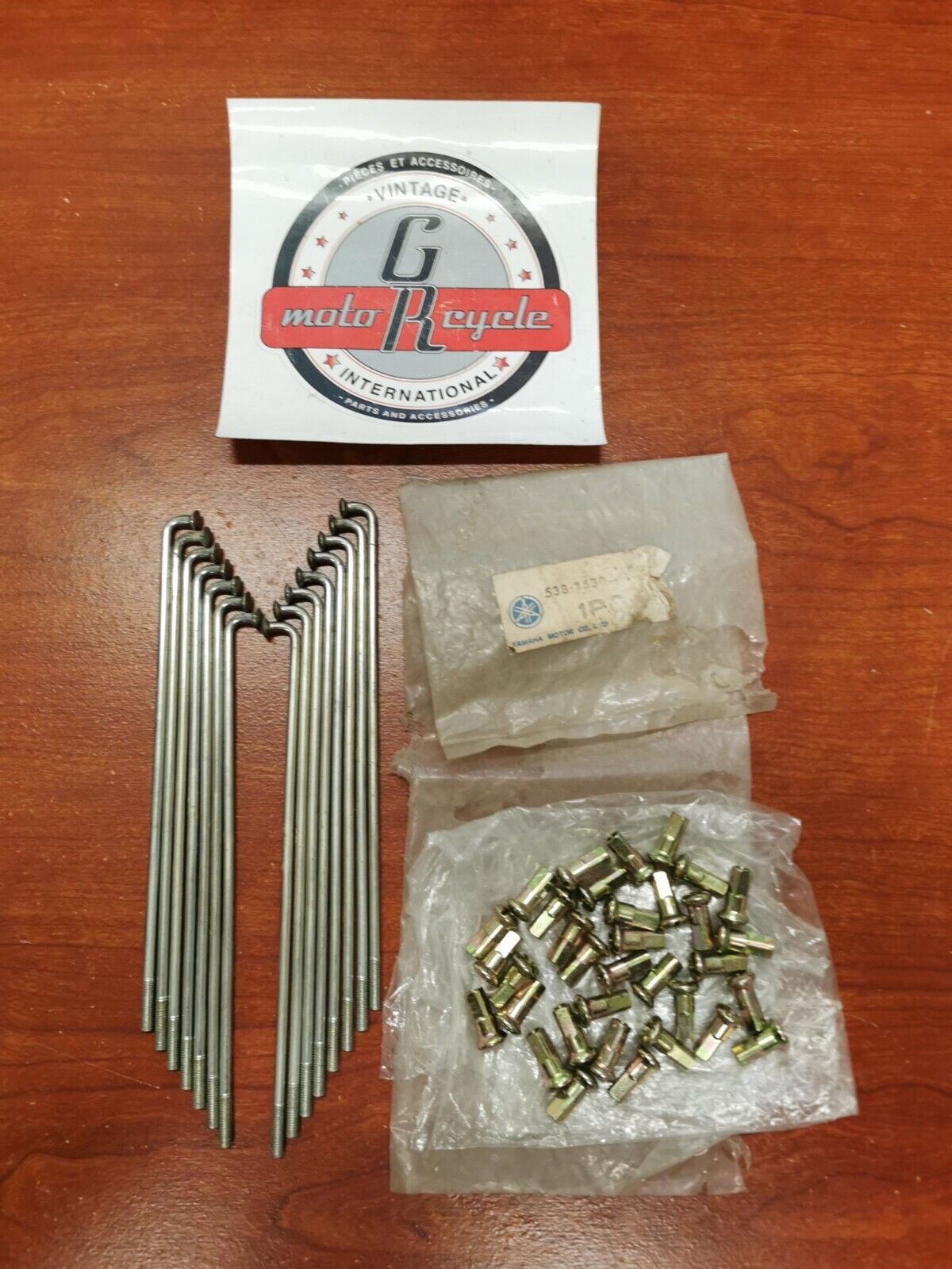 NOS Yamaha RT100 DT100 TTR125 REAR SPOKE SET INCOMPLETE 538-25304-10-00 Y88