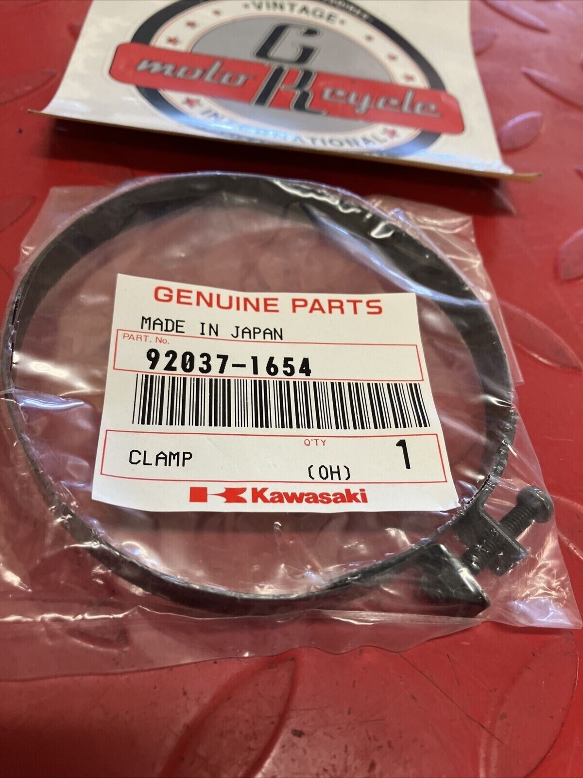 NOS KAWASAKI CLAMP 92037-1654 K12