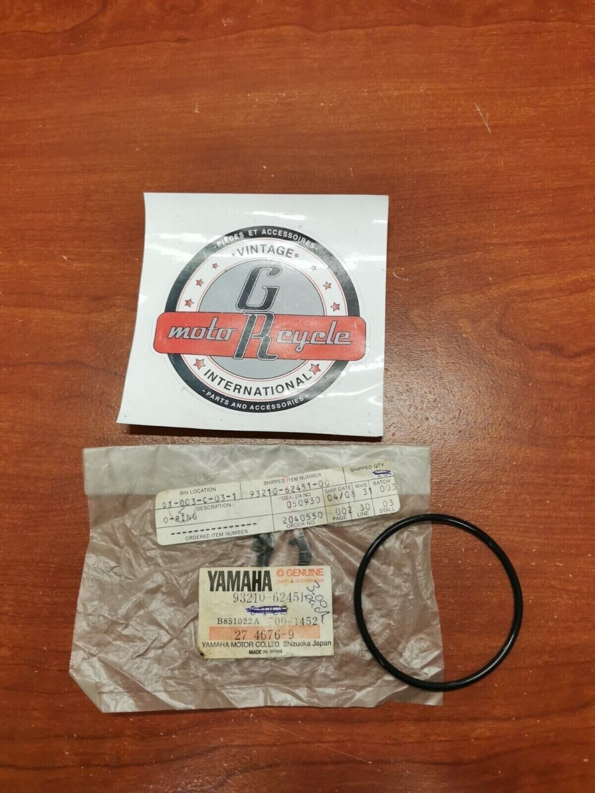 NOS Yamaha XS650 TX650 XS1 XS2 O-RING 93210-62451-00 Y96
