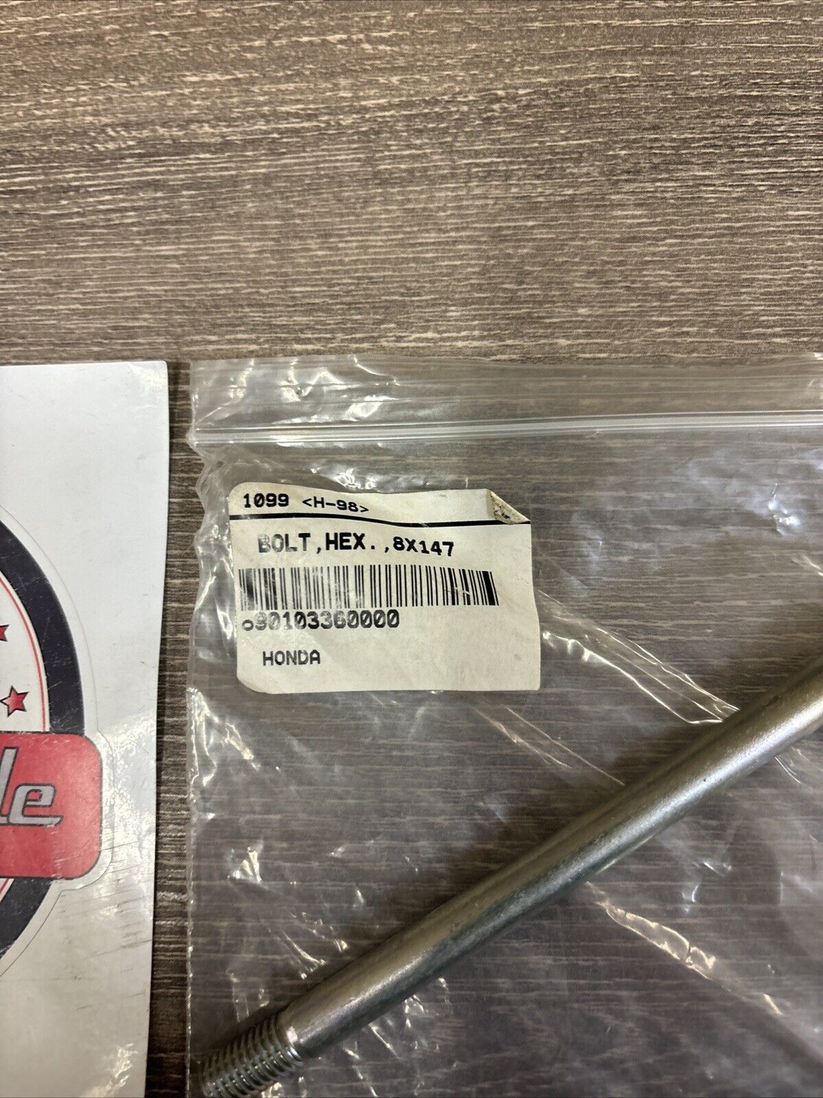 NOS Honda CR125M MR175 MT125 BOLT HEX. 8X147 90103-360-000 H134