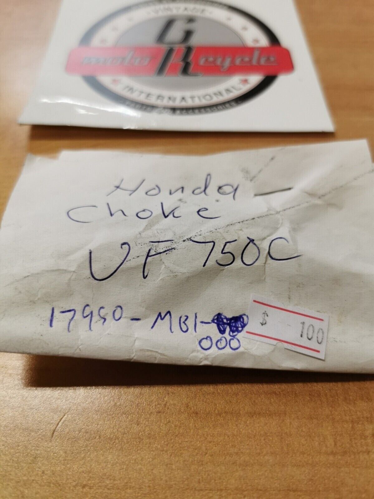 NOS HONDA  VR750CA 1982  CABLE  CHOKE 17950-MB1-000  H29