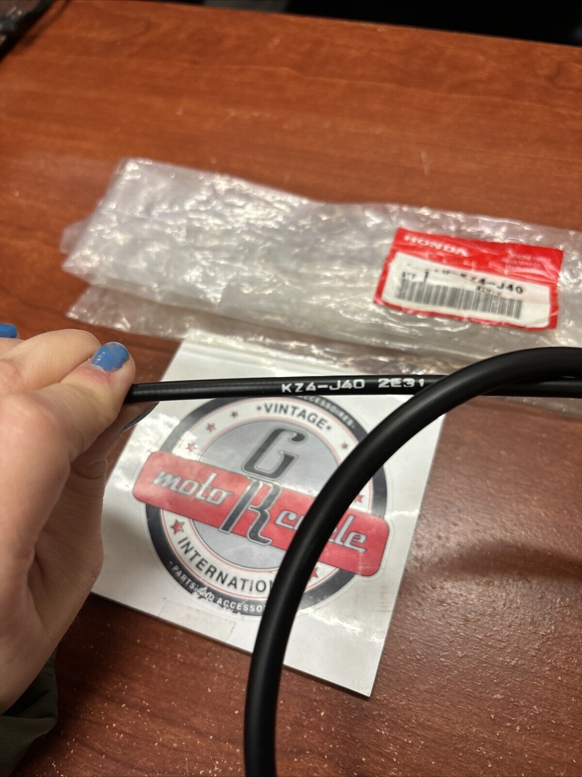 NOS Honda 2002 CR125R THROTTLE CABLE 17910-KZ4-J40 H173
