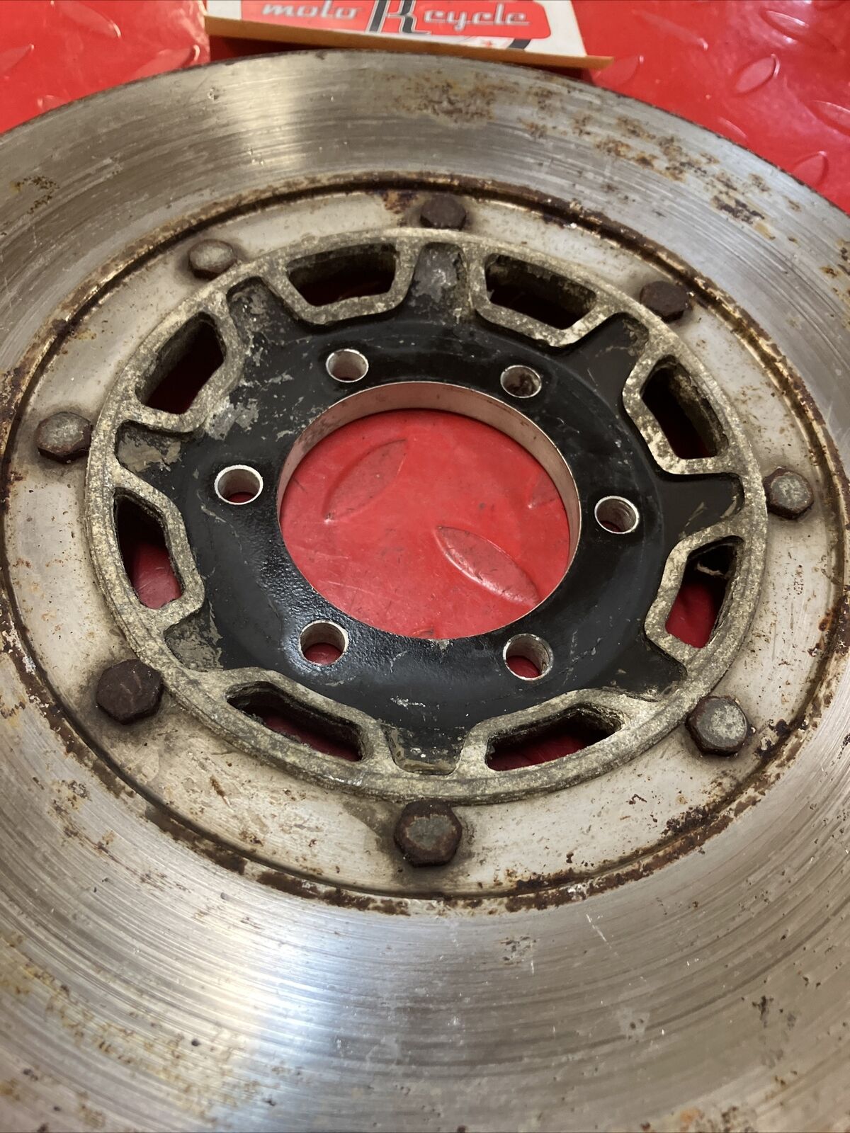 Yamaha RD400 1977 brake disk rotor bracket 351-25832-00-00