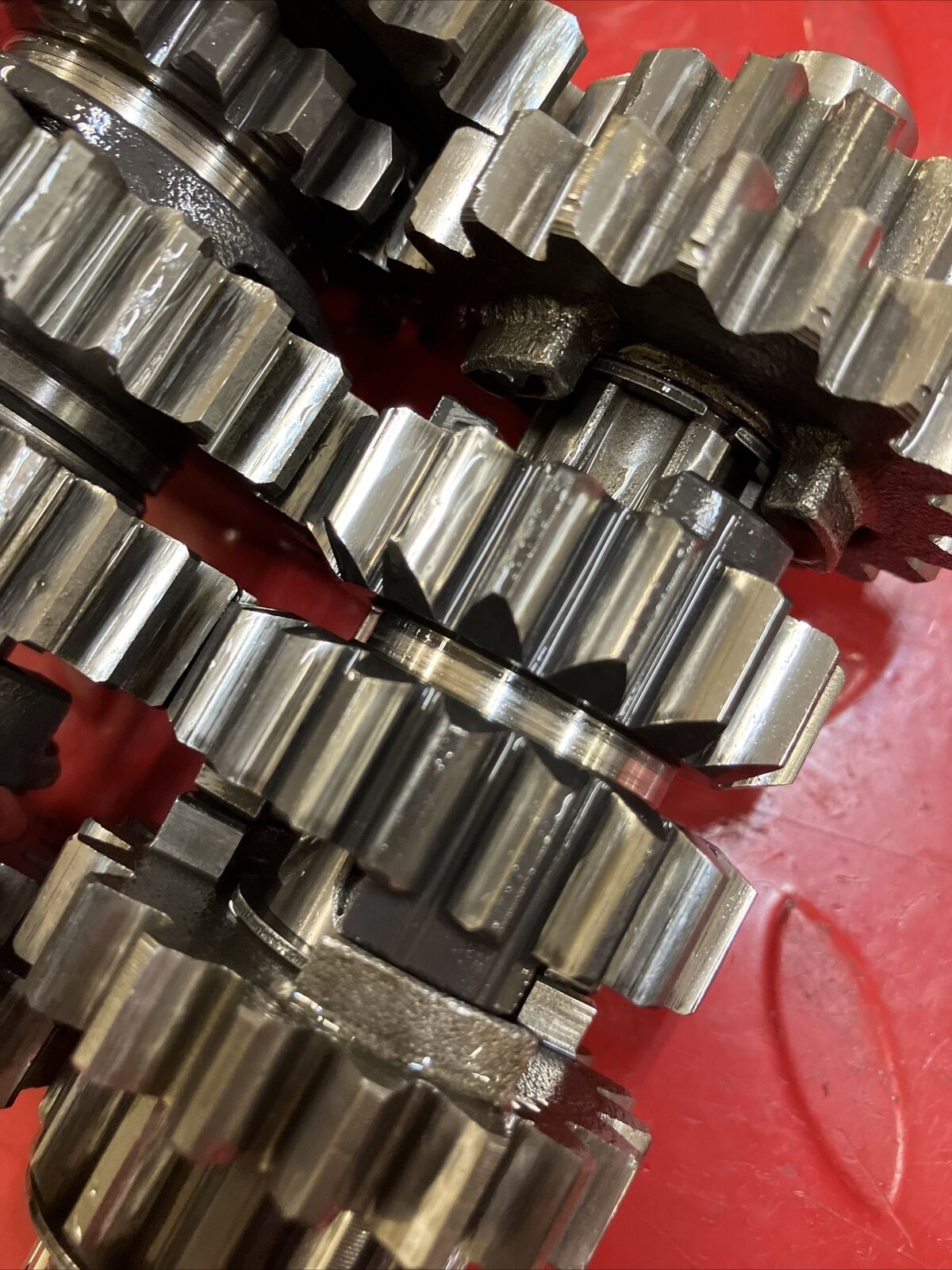 Suzuki RM125 1987 transmission mainshat countershaft gear