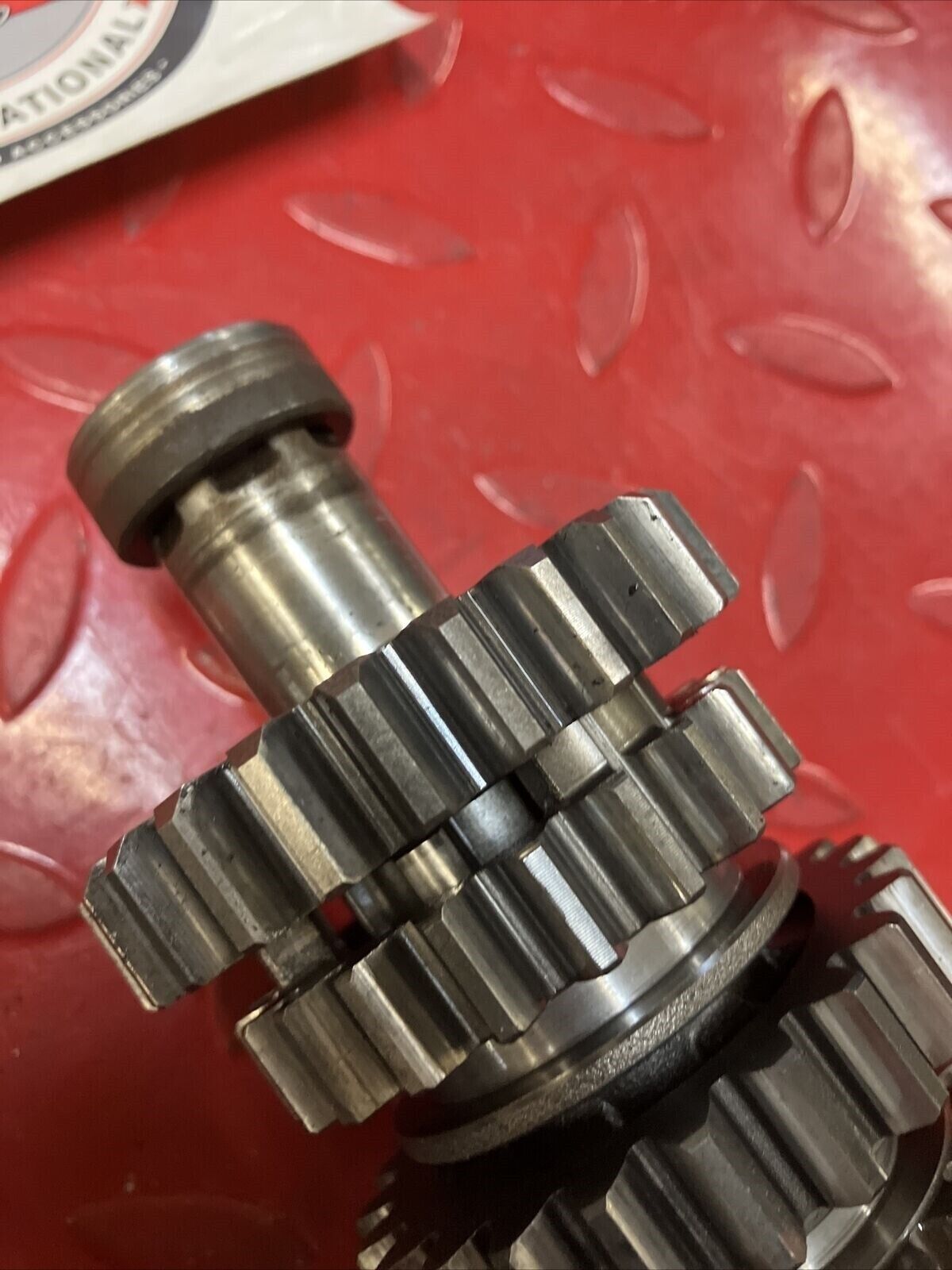 Honda CR250R 1984 transmission mainshaft countershaft main counter shaft gear 2