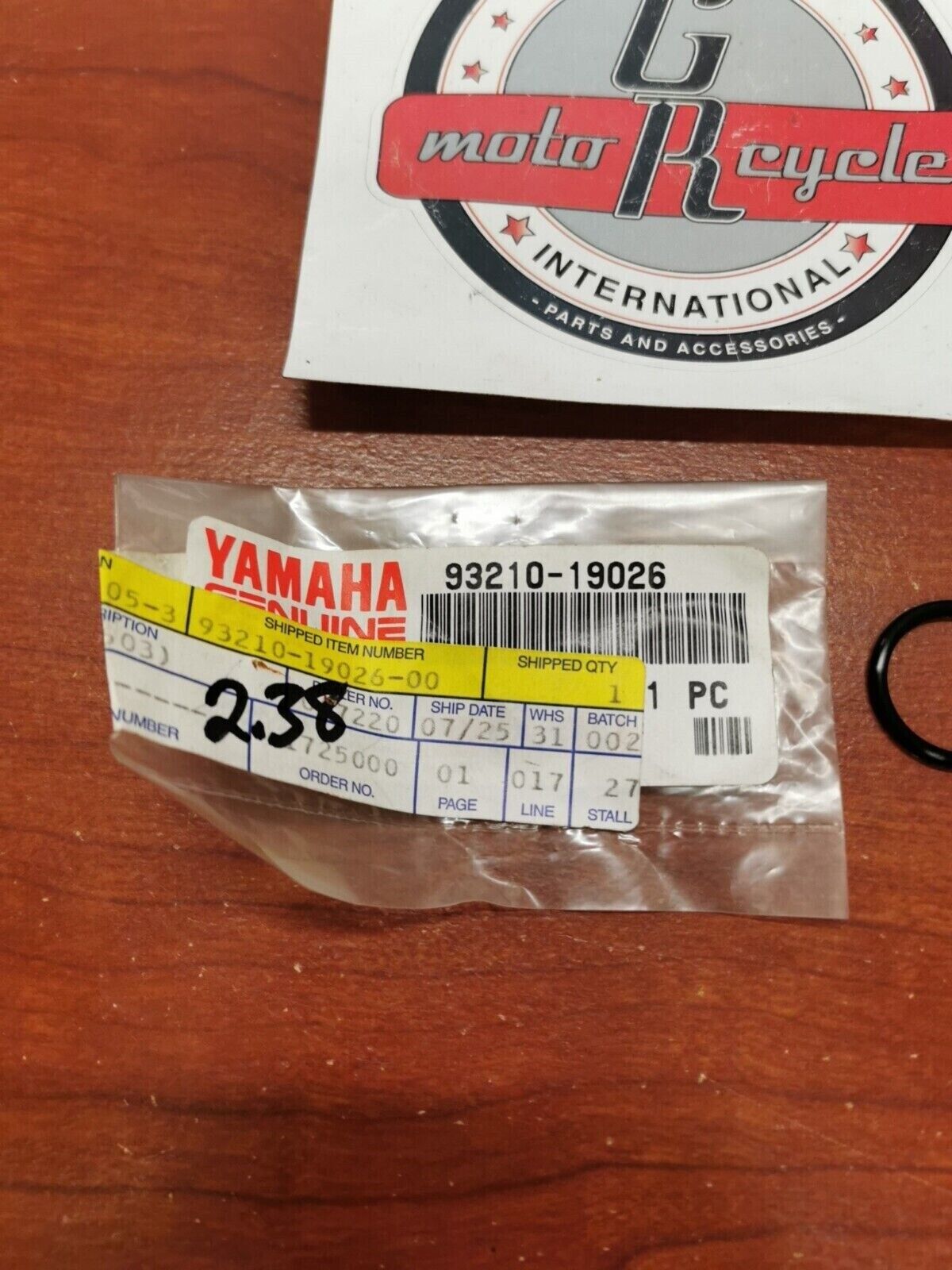 NEW NOS Yamaha YFM450 YFM660 YFM400 O-RING 93210-19026-00 Y98