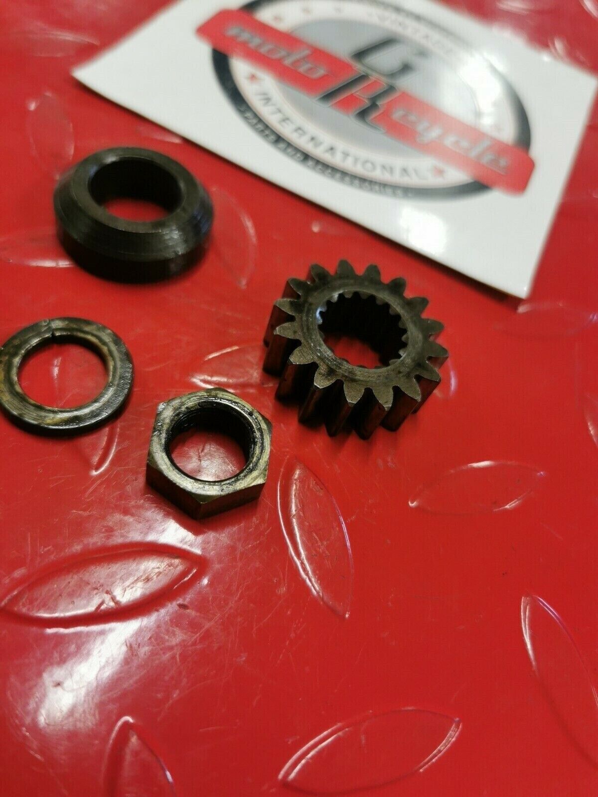 Honda XL100S 1982 primary drive gear nut washer