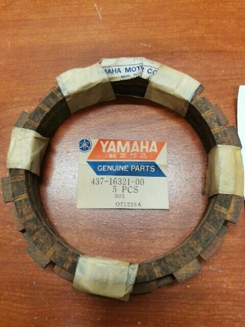 NOS Yamaha FRICTION PLATE QTY.5 437-16321-00 SUB 132-16321-00 132-16321-01 Y118