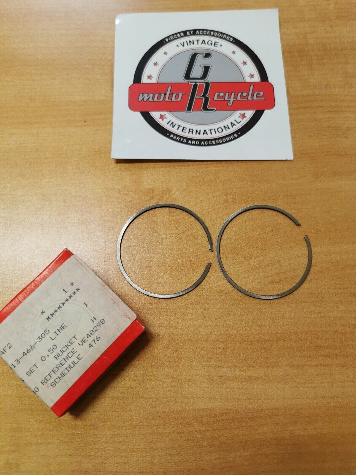 NOS HONDA CR125 1980 - 1984 RING SET  PISTON O.S. 0.50  13013-466-305 H17