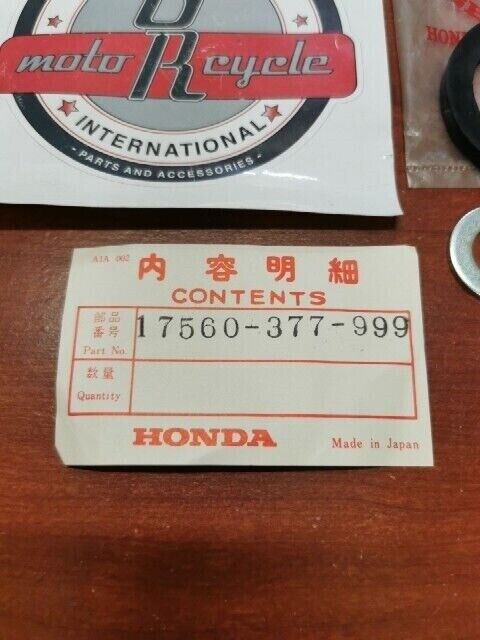 NOS Honda CB400 F TANK WASHER KIT COMPLETE 17560-377-999 H69