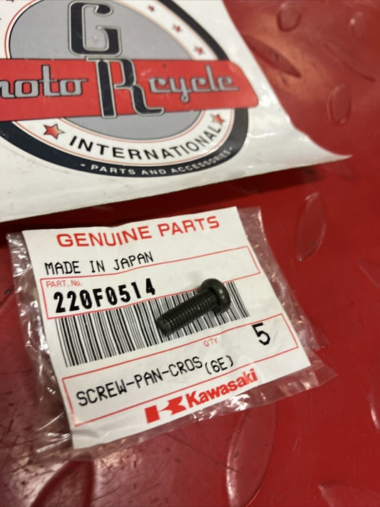 NOS KAWASAKI SCREW PAN CROSS 5X14 220F0514 K13