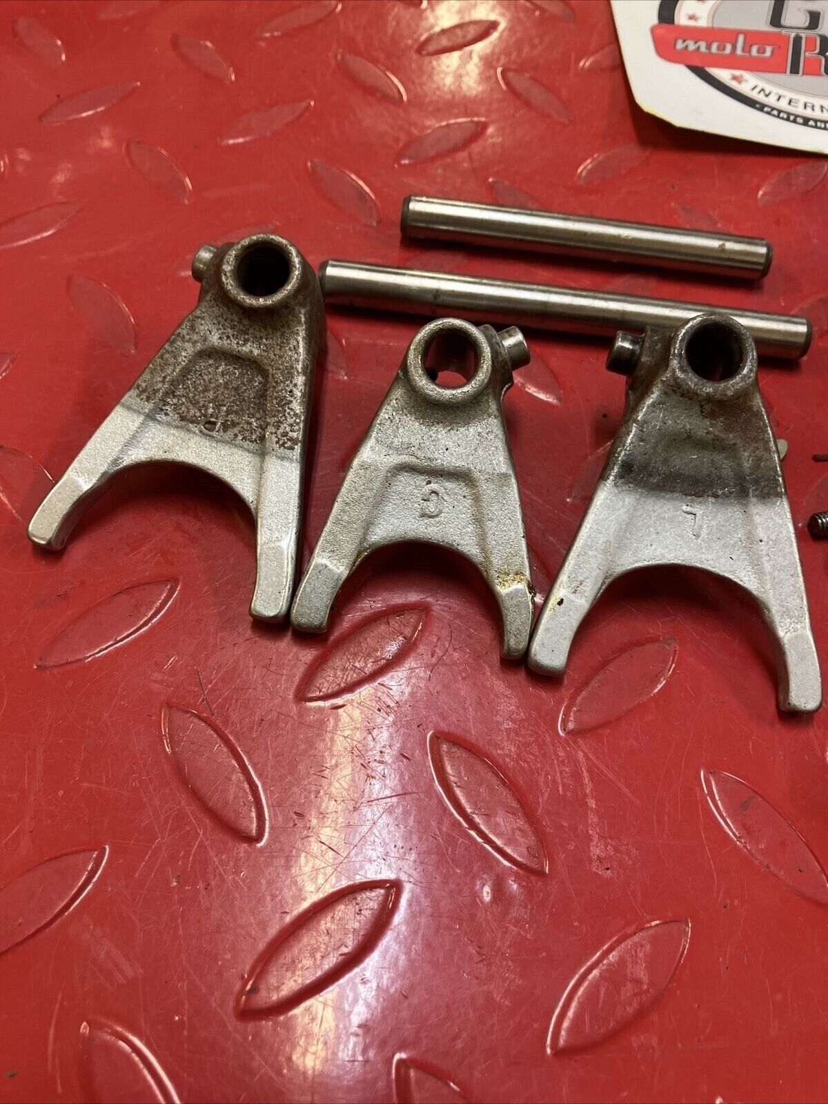 NOS Yamaha XV500 Virago 500 1983 1984 gearshift gear shift drum shaft forks