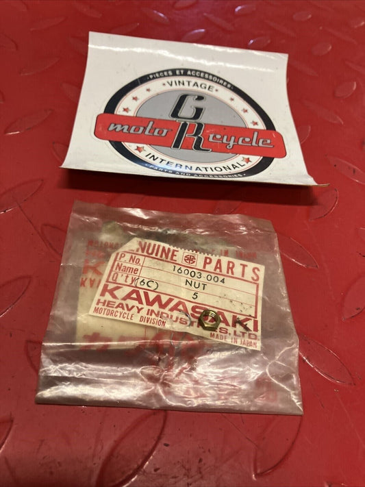 NOS KAWASAKI NUT CABLE ADJUSTER LOCK 16003-004 K17