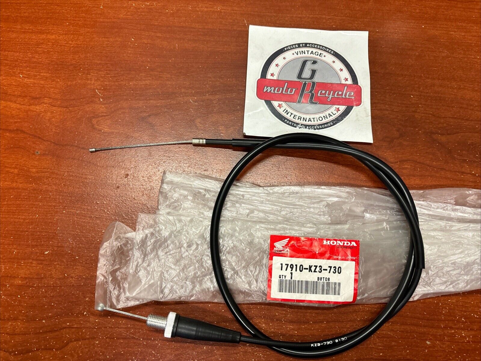 NOS Honda 1990 - 1992 CR250R CR500R THROTTLE CABLE 17910-KZ3-730 H173