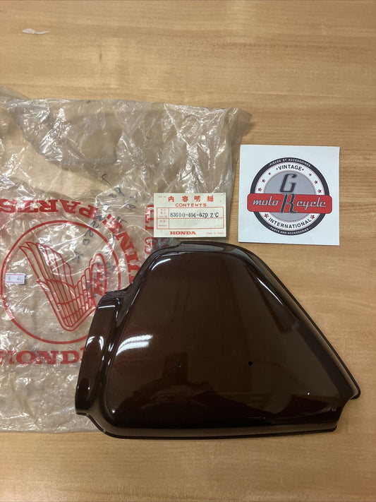 NOS HONDA CB550K 1977 COVER  R  SIDE  BROWN  83600-404-670ZC  H18