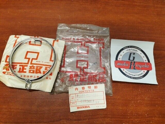 NOS Honda C100 HEADLIGHT RIM C1004-811-2S SUB 33101-001-003 SUB 33101-005-00 H98
