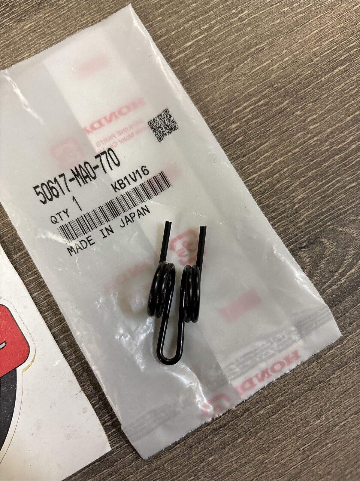 NOS Honda CLR125 CR125R CR250R CR480R STEP RETURN SPRING 50617-MA0-770 H159