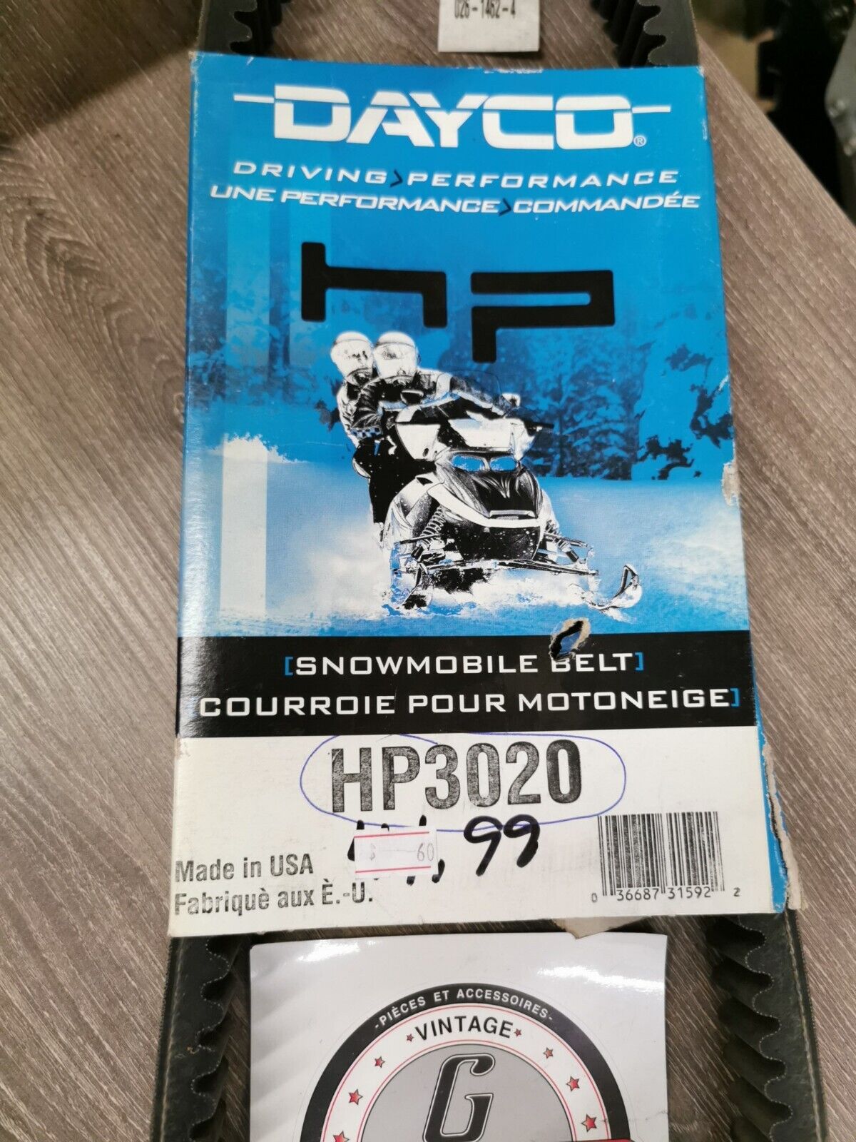 NOS DAYCO POLARIS  HP Snowmobile Drive Belt HP3020 J35